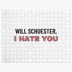 Will Schuester, I Hate You | Glee Meme | Funny Glee Quote | Sue Sylvester Quote Jigsaw Puzzle RB2403