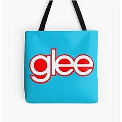 Glee Bags - Glee logo red and white All Over Print Tote Bag RB2403