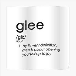 Unapologetic Gleek Poster RB2403