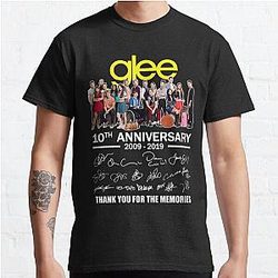 #Glee 10Th Anniversary All Cast Signed Thank You Classic T-Shirt RB2403