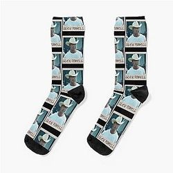 Glen Powell Cowboy Photo Socks
