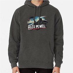 Glen Powell Movies Art Hoodie