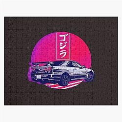 GTR R34 Gojira Sunset       Jigsaw Puzzle RB1509