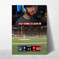 GoldGlove Unique Headset Silhouette Motif Gold Glove Posters