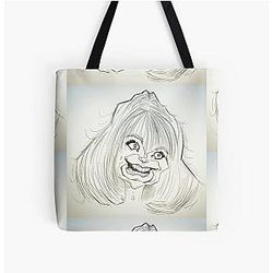Goldie Hawn Original Caricature All Over Print Tote Bag