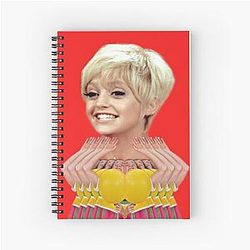 A Young Goldie Hawn Laugh Spiral Notebook