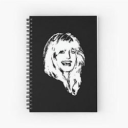 Goldie Hawn minimalistic pop art Filip Hellman Transparent Spiral Notebook