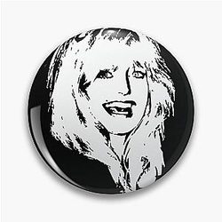Goldie Hawn Minimalistic Pop Art Filip Hellman Pin