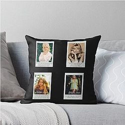 Goldie Hawn Sticker Set T Shirt Throw Pillow