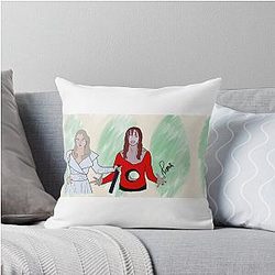 Death Becomes Her with Meryl Streep and Goldie Hawn Throw Pillow