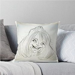 Goldie Hawn Original Art Throw Pillow