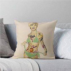Goldie Hawn Laugh Throw Pillow