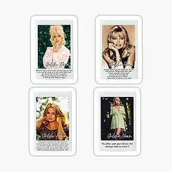 Goldie Hawn Sticker Set T-Shirt Sticker