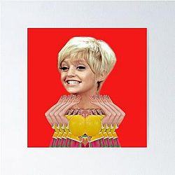 A Young Goldie Hawn Laugh In Poster