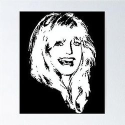 Goldie Hawn Minimalist Pop Art Filip Hellman Poster