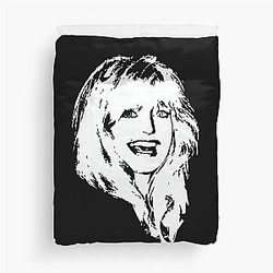 Goldie Hawn Minimalistic Pop Art Duvet Cover by Filip Hellman