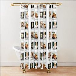 Goldie Hawn Sticker Set T-Shirt Shower Curtain