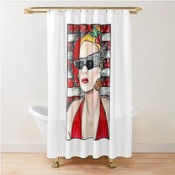 Joanna Stayton La Mer Goldie Hawn Shower Curtain