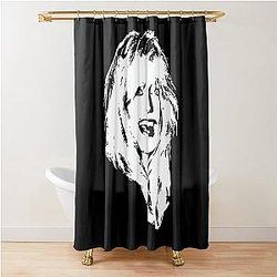 Goldie Hawn Minimalistic Pop Art Filip Hellman Transparent Shower Curtain