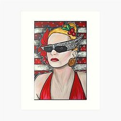 Joanna Stayton - Overboard - Goldie Hawn Art Print