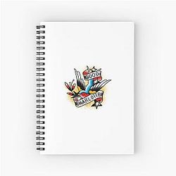Good charlotte tattoo flash Spiral Notebook