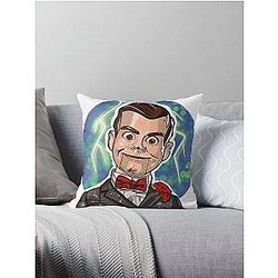 Goosebumps Slappy Lightning Throw Pillow