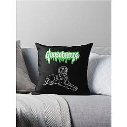 Goosebumps Dog Throw Pillow