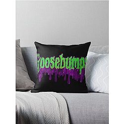 Goosebumps logo throw pillow