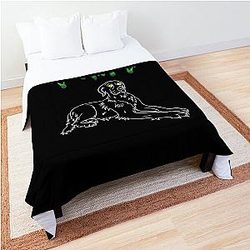 Goosebumps Green Dog Comforter
