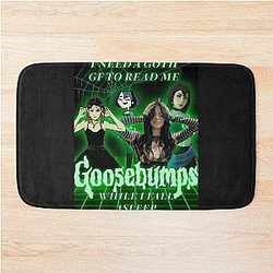 Goth girlfriend goosebumps bathroom mat