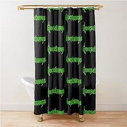 Green Goosebumps Shower Curtain