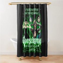 Goth girlfriend goosed bumps Shower Curtain
