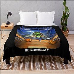 Day Mask Girl Throw Blanket