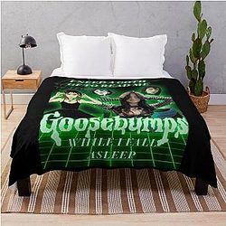 Goth GF Goosebumps Memes Throw Blanket