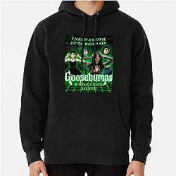 Goth girlfriend goes to the doctor or experiences goosebumps from her pullover Hoodie