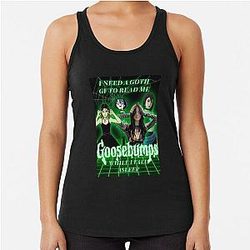 Goth GF Goosebumps, goth gf Racerback Tank Top