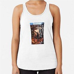 Goosebumps Japanese Book Cover Racerback Tank Top
