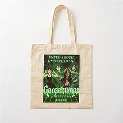 Goth GF Goosebumps memes Cotton Tote Bag