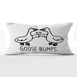 Goosebumps Throw Pillow Covers 12x20 inch Trendy Pillowcase