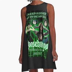 Goth girlfriend goosebump A-Line Dress