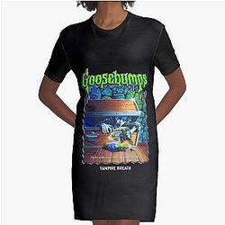 Goosebumps Vampire Graphic T Shirt Dress