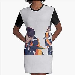 ONF MK Goosebumps Graphic T Shirt Dress
