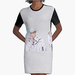 ONF Tie Goosebumps Graphic T-Shirt Dress