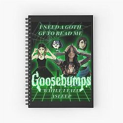Goth girlfriend Goosebumps Spiral Notebook