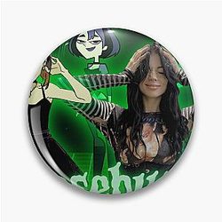 Goth Girl Goosebumps Pin