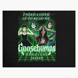 Goth Girlfriend Goosebumps Jigsaw Puzzle