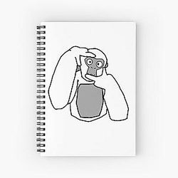 Gorilla tag pfp maker retro Spiral Notebook