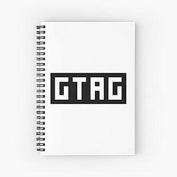 Unofficial Gorilla Tag "GTAG" Logo Merch Spiral Notebook