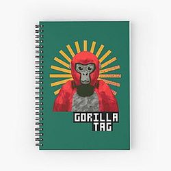 gorilla tag pfp maker Gorilla Tag RED GORILLA   Spiral Notebook