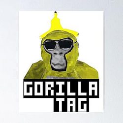 Gorilla Tag Monkey Banana Peel Gorilla Monke Gorilla Tag PFP Maker  Poster
